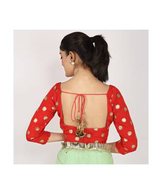 POLY-ORANGAZA SAREE WITH  blouse SEQUIN HAND 2