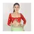 POLY-ORANGAZA SAREE WITH  blouse SEQUIN HAND