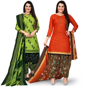 Green printed cotton salwar 1