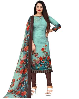 Green printed cotton salwar 2