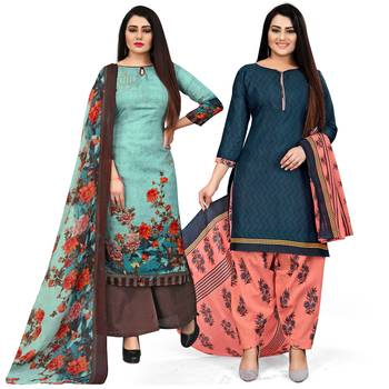 Green printed cotton salwar 1