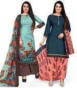 Green printed cotton salwar