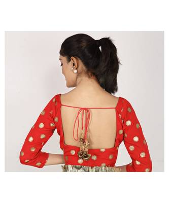 POLY-ORANGAZA SAREE WITH  blouse SEQUIN HAND 2