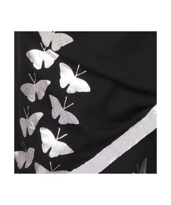 cotton SAREE WITH  blouse SLIVER FOIL PRINT GOTA BORDER 3