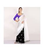 cotton HALF AND HALF SLIVER FOIL PRINTED WHITE