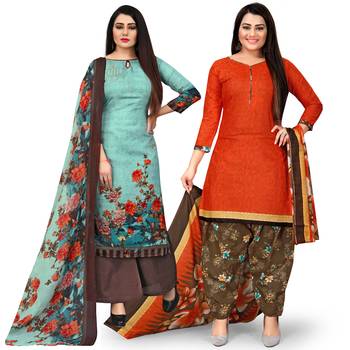 Green printed cotton salwar 1