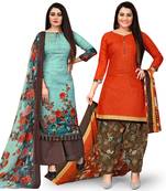 Green printed cotton salwar