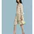 white Rayon  quarter sleeve   dress