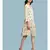 white Rayon  quarter sleeve   dress