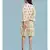 white Rayon  quarter sleeve   dress