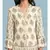 white Rayon  quarter sleeve   dress