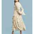 white Rayon  Full Sleeve   dress