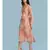Pink Chiffon Full Sleeve   dress