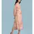 Pink Chiffon Full Sleeve   dress