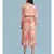 Pink Chiffon Full Sleeve   dress