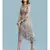 Green Chiffon Full Sleeve   dress