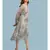Green Chiffon Full Sleeve   dress