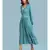 Blue Rayon  Full Sleeve   dress