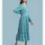 Blue Rayon  Full Sleeve   dress
