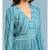 Blue Rayon  Full Sleeve   dress
