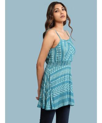 Blue Rayon  Sleeveless top 3