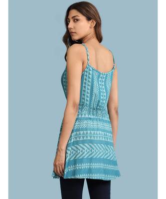 Blue Rayon  Sleeveless top 4