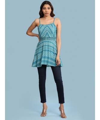 Blue Rayon  Sleeveless top 5