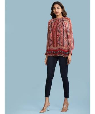 Red Chiffon Full Sleeve top 5