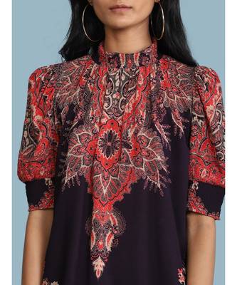 Purple Rayon  Half Sleeve top 6