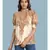 white Rayon  Half Sleeve top