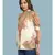 white Rayon  Half Sleeve top
