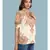 white Rayon  Half Sleeve top