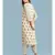 Round Neck QUARTER SLEEVE Sleeve Printed Kurta With Gota Work With Pant And Dupatta