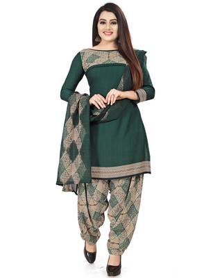 Green printed cotton salwar 2