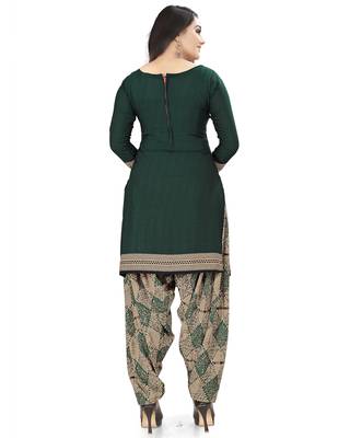 Green printed cotton salwar 3