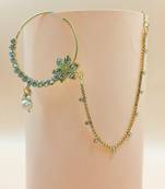 Multicolor agate nose-ring