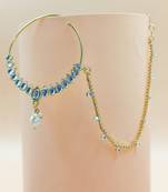 Multicolor agate nose-ring