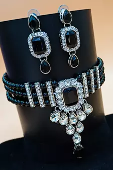 Multicolor agate necklace-sets