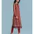 Band Collar QUARTER SLEEVE Sleeve Printed Kurta With Leggings