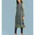 Band Collar QUARTER SLEEVE Sleeve Printed Kurta With Leggings