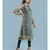 Band Collar QUARTER SLEEVE Sleeve Printed Kurta With Leggings