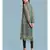 Band Collar QUARTER SLEEVE Sleeve Printed Kurta With Leggings