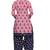 Pink printed cotton salwar