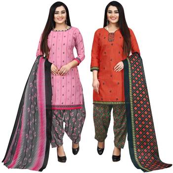 Pink printed cotton salwar 1