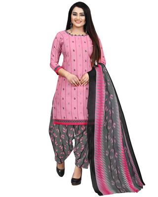 Pink printed cotton salwar 2