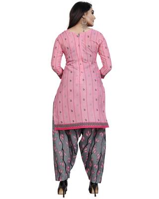 Pink printed cotton salwar 3