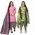 Pink printed cotton salwar