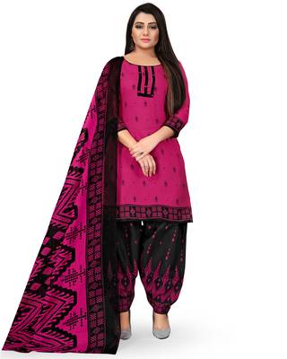 Pink printed cotton salwar 4
