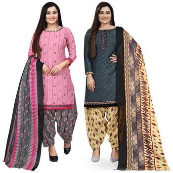 Pink printed cotton salwar 1
