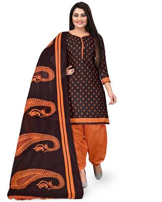 Blue printed cotton salwar 4